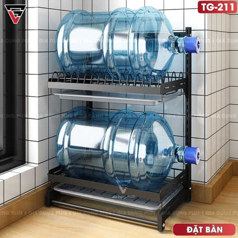 Kệ Để Chén Bát & Đĩa, Ly Cốc Đa Năng Đặt Bàn INOX SUS 201, Sơn Tĩnh Điện Không Gỉ ( 2 Tầng & 3 Tầng ) | Tiggang - Gia dụng Plus