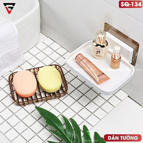 Giá Dán Tường Đựng Xà Bông Xà Phòng Cao Cấp Nhựa ABS Theo Phong Các Bắc Âu | ShuangQuing - Gia dụng Plus