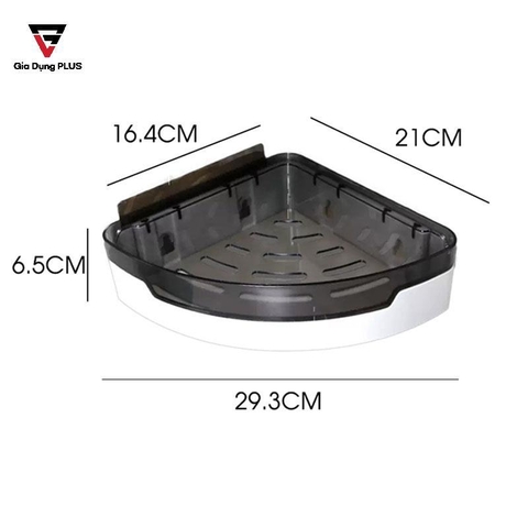Kệ Góc Tam Giác Nhựa ABS Dán Góc Tường Đa Năng ShuangQuing (SQ-0115) - Gia dụng Plus
