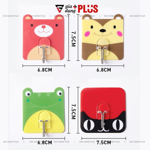 Móc treo đa năng dán tường siêu chắc (chịu lực đến 10kg mỗi móc) ShuangQuing (SQ-0120) - Gia dụng Plus