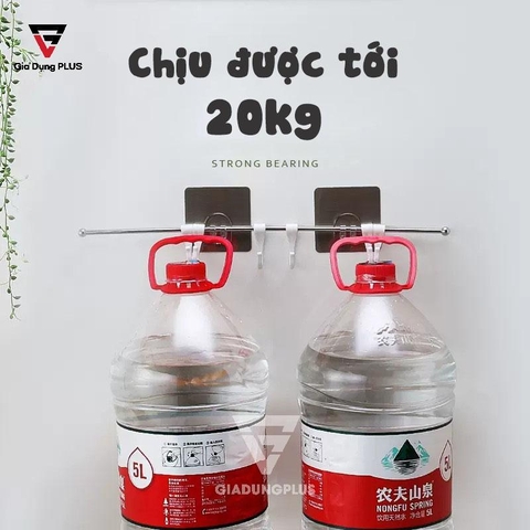 Thanh 6 Móc Treo Nhựa Dán Tường Đa Năng Cho Phòng Tắm, Phòng Bếp ShuangQing (SQ-0126) - Gia dụng Plus