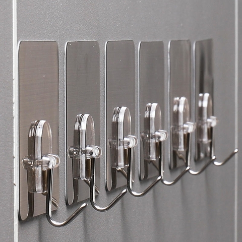 Móc treo đa năng dán tường siêu chắc (chịu lực đến 10kg mỗi móc) ShuangQuing (SQ-0120) - Gia dụng Plus