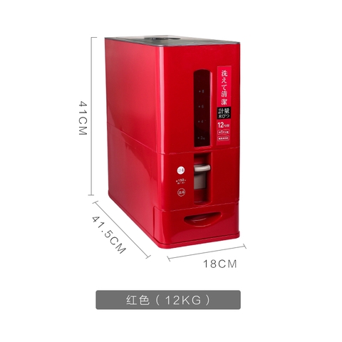 Hộp Gạo Thông Minh Xuất Nhật 12KG Nhựa ABS | Kín, Chống Ẩm, Chống Côn Trùng LAZYDO (LZ-0530) - Gia dụng Plus