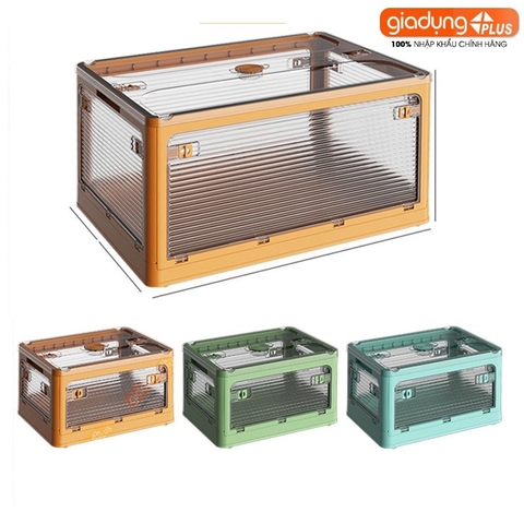 🔴OUTLET | Hộp gấp gọn LAZYDO đựng đồ đa năng, dã ngoại, để sau xe ô tô- Dung tích 85L, 115L, 142L