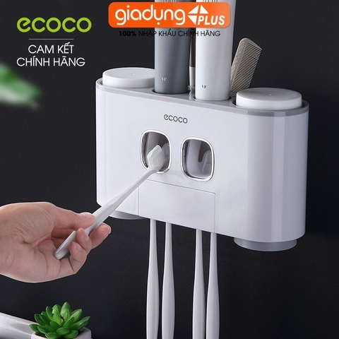 【Xả Kho】Bộ Hai Nhả Kem Đánh Răng Tự Động Kèm 4 Cốc Súc Miệng Đa Năng Cao Cấp | Ecoco Chính Hãng