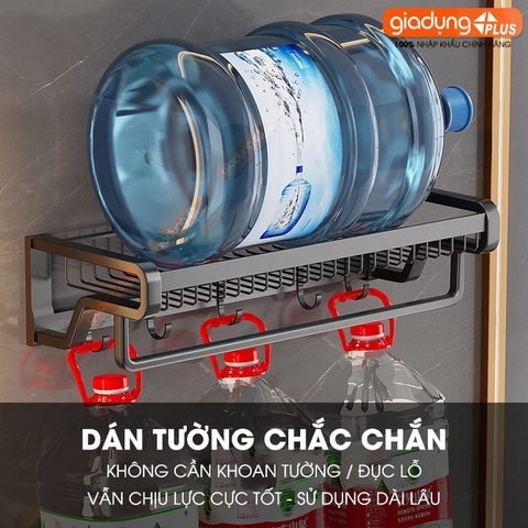 Giá Treo Khăn Phòng Tắm Tích Hợp Giỏ Đựng Đồ Nhôm Dính Tường Chắc Chắn Cao Cấp LAZYDO (LZ-0732)