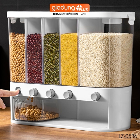 Thùng đựng gạo thông minh, lấy gạo tự động xuất Nhật (6KG & 12KG) chính hãng cao cấp LAZYDO - Gia dụng Plus