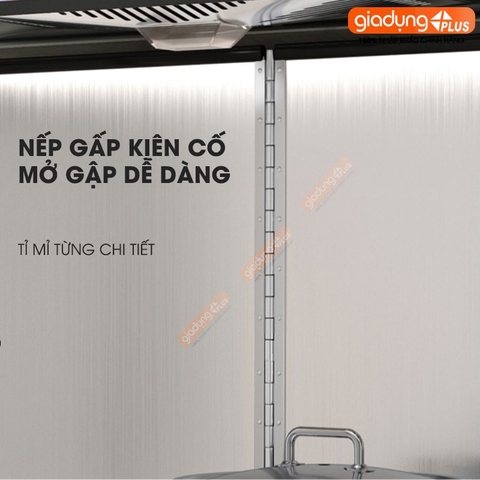 Tấm chắn dầu, chăn gió & cách nhiệt inox 304 cho nhà bếp, chống bám bẩn tường nhà bếp LAZYDO (LZ0250) - Gia dụng Plus