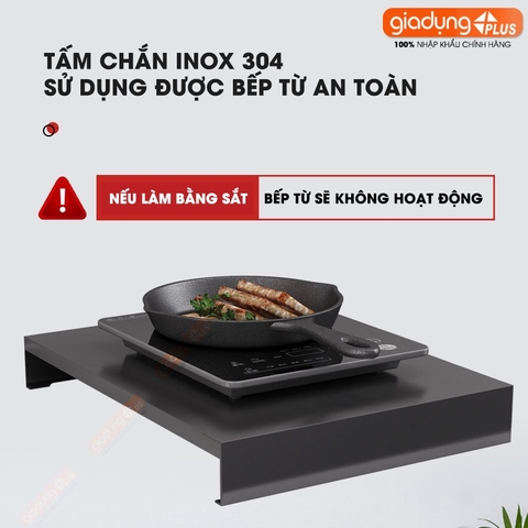 Tấm chắn mặt bếp ga inox 304, sơn tĩnh điện để đồ đa năng tăng thêm không gian sử dụng cho bếp hẹp LAZYDO (LZ-0251) - Gia dụng Plus