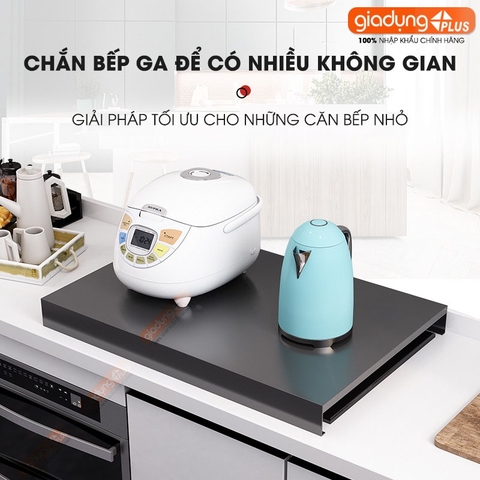 Tấm chắn mặt bếp ga inox 304, sơn tĩnh điện để đồ đa năng tăng thêm không gian sử dụng cho bếp hẹp LAZYDO (LZ-0251) - Gia dụng Plus
