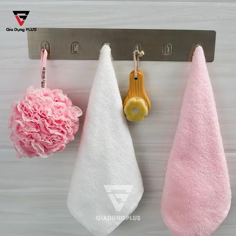 Tấm Móc Treo Dán Tường Gồm 6 Móc Cho Nhà Tắm & Nhà Bếp SHUANGQING (SQ-0127) - Gia dụng Plus