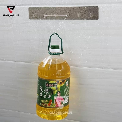 Tấm Móc Treo Dán Tường Gồm 6 Móc Cho Nhà Tắm & Nhà Bếp SHUANGQING (SQ-0127) - Gia dụng Plus
