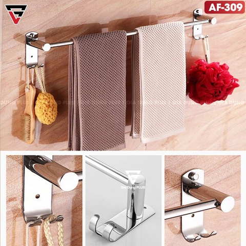 Thanh Treo Khăn Mặt, Khăn Tắm Bằng INOX 304 Dán Tường, Không Cần Khoan | MOYANG - Gia dụng Plus