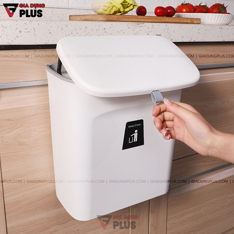 Thùng Đựng Rác Treo Cánh Tủ Bếp | Có Nắp Đậy Trượt Thông Minh Giúp Chống Mùi & Côn Trùng LAZYDO (LZ-0130) - Gia dụng Plus