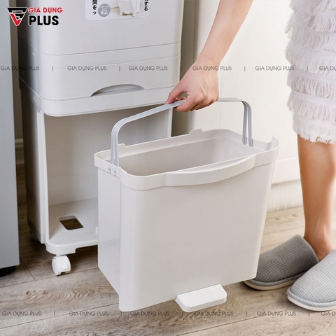 Thùng Rác Ba Tầng Xuất Nhật Cho Gia Đình Giúp Phân Loại Rác Loại Lớn (38L & 42L) Nhựa PP Cao Cấp | Nanhe - Gia dụng Plus