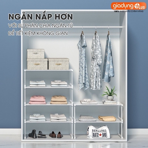 Kệ Chia Tầng Đa Năng Ngăn Chia Tủ Quần Áo Tủ Bếp Co Giãn Thông Minh, Có Chân Đứng Thiết Kế Mới 2023 | Lazydo (LZ-0543)