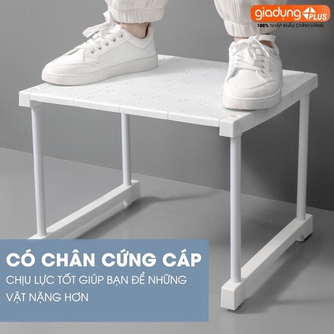 Kệ Chia Tầng Đa Năng Ngăn Chia Tủ Quần Áo Tủ Bếp Co Giãn Thông Minh, Có Chân Đứng Thiết Kế Mới 2023 | Lazydo (LZ-0543)