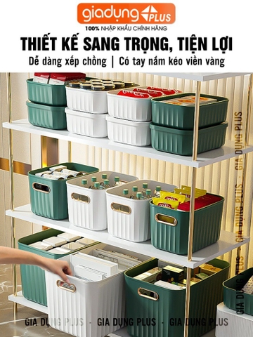 🔴OUTLET | Hộp Đựng Đồ Có Nắp Nhựa PP Đa Năng Cho Phòng Ngủ, Tủ Quần Áo, Phòng Khách Có Nắp Đậy Nhựa PP
