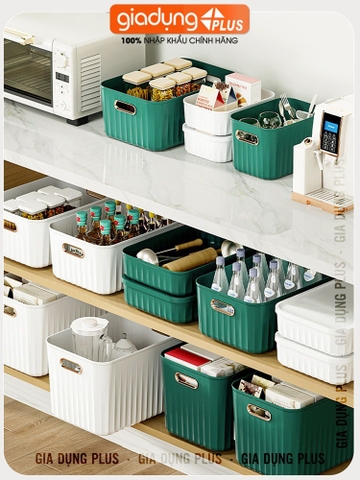 🔴OUTLET | Hộp Đựng Đồ Có Nắp Nhựa PP Đa Năng Cho Phòng Ngủ, Tủ Quần Áo, Phòng Khách Có Nắp Đậy Nhựa PP