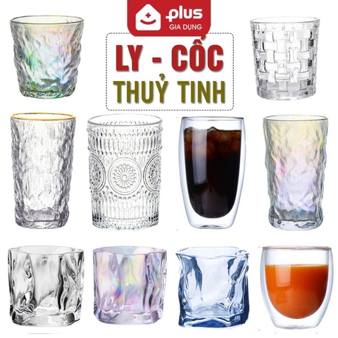 Cốc Thủy Tinh Phong Cách Hiện Đại Nhập Khẩu - Ly Uống Nước, Ly Thủy Tinh Decor Phòng Khách & Nhà Bếp