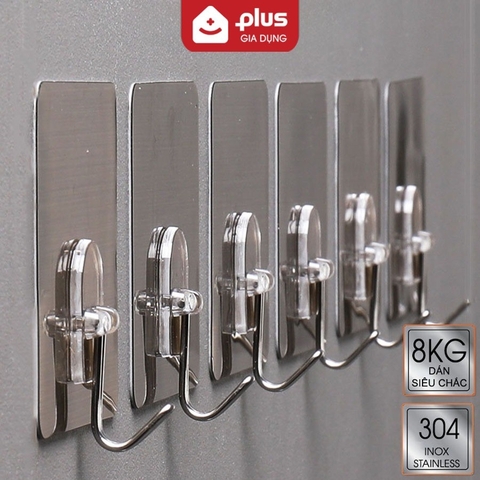 Móc dính tường chịu lực 8KG ShuangQing - Móc treo đồ đa năng siêu dính inox 304 không gỉ (LZ-0120)