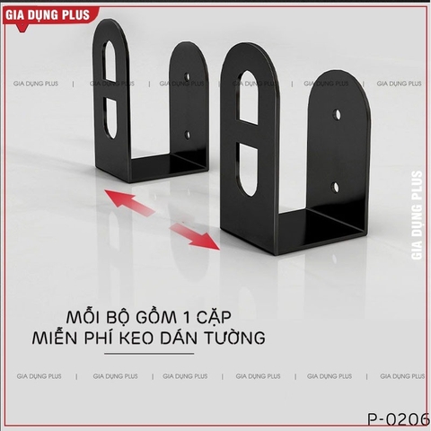 Giá cài thớt, cài vung nồi dán tường inox 304 Gia Dụng Plus - miễn phí keo dán tường siêu chắc, chịu lực