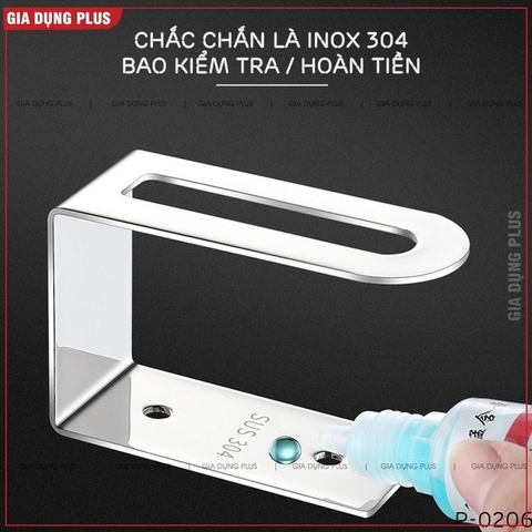 Giá cài thớt, cài vung nồi dán tường inox 304 Gia Dụng Plus - miễn phí keo dán tường siêu chắc, chịu lực