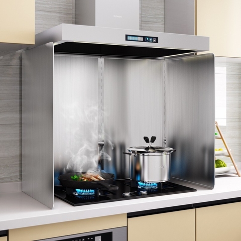 Tấm Chắn Dầu Inox 304 Chống Gỉ, Tấm Dụng Cụ Chắn Dầu & Chắn Gió Cho Bếp Ga Bằng Inox 304 Dày Dặn LAZYDO (LZ-0252)