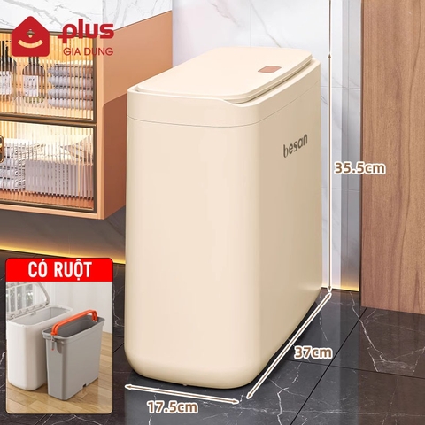 Thùng rác treo tường thông minh Besan - thùng rác treo cánh tủ bếp, treo tường nhà vệ sinh đa năng tiện lợi - Gia dụng Plus