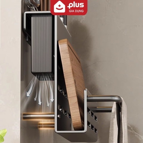Giá cài dao kéo cao cấp, kệ để dao chống gỉ trọn đời, dán tường cao cấp (tặng kèm keo dán) ERMO
