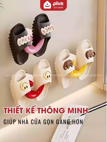 Móc Treo Tường Cốc Hút Không Khoan Đục, Nhiều Màu Sắc, Móc Treo Dép Nhựa Cốc Hút Bám Tường Chắc Chắn