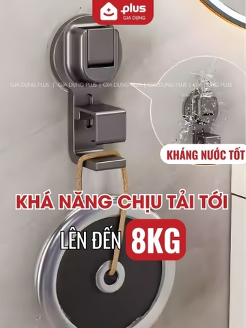 Móc Treo Thau Chậu, Rổ Cốc Hút Bám Tường Đa Năng Cho Phòng Tắm, Nhà Bếp, Chịu Tải Nặng Không Rơi Rớt