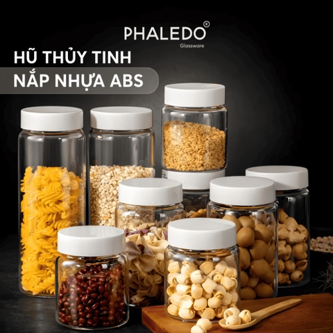 Hũ Thủy Tinh Borosilicate Nắp Nhựa Đa Năng, Chống Mốc, Chống Ẩm Phaledo (PL-0376)