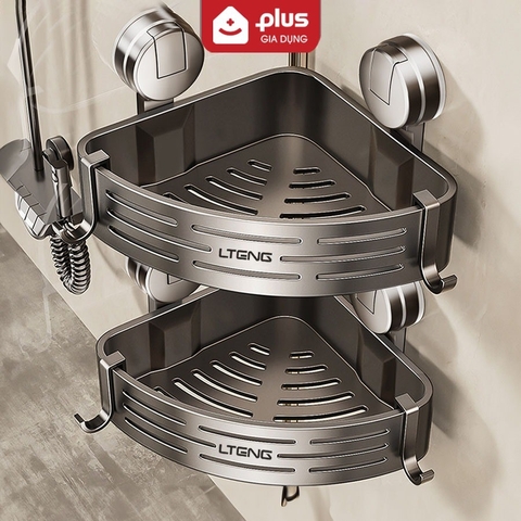 Kệ Góc Phòng Tắm LTENG Hút Chân Không Không Cần Khoan Lỗ, Giá Đựng Đồ Nhà Tắm Tam Giác Treo Tường Đựng Sữa Tắm Dầu Gội