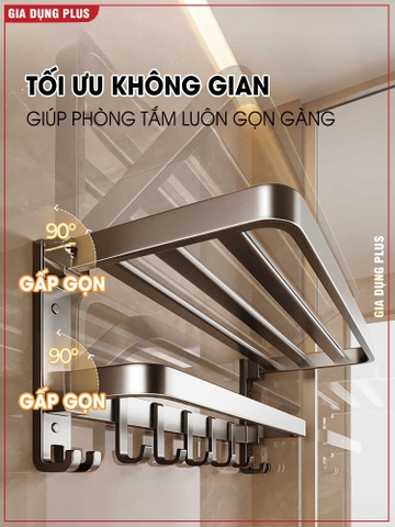 Giá kệ để khăn, để đồ nhà tắm ERMO đa dạng mẫu mã, thiết kế, kích thước và màu sắc, chất liệu nhôm hàng không cao cấp