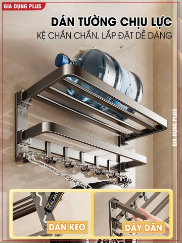 Giá kệ để khăn, để đồ nhà tắm ERMO đa dạng mẫu mã, thiết kế, kích thước và màu sắc, chất liệu nhôm hàng không cao cấp