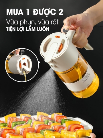 Chai Đựng Dầu Ăn, Nước Mắm Thuỷ Tinh Borosilicate Đa Năng Thông Minh Xuất Nhật Cao Cấp LISSAxPHALEDO