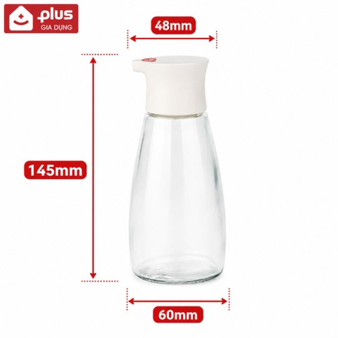 Lọ đựng dầu ăn, nước mắm mini 220ml cầm tay bằng thuỷ tinh borosilicate cao cấp - JIANXIA