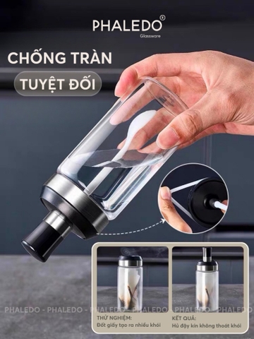 Lọ đựng gia vị thuỷ tinh nhà bếp, thuỷ tinh boro chịu nhiệt và chịu lực, thiết kế muỗng liền nắp thông minh LAZYDO P0322