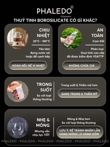 Hũ Thuỷ Tinh Có Nắp Inox, Lọ Thuỷ Tinh Nắp Inox Không Gỉ PHALEDO (P-0377)