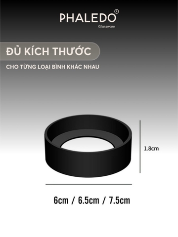 Đế Cao Su Bảo Vệ Chống Vỡ Đáy Hủ Gia Vị / Bình Dầu, Lọ Nước Mắm Thuỷ Tinh Cao Cấp PHALEDO