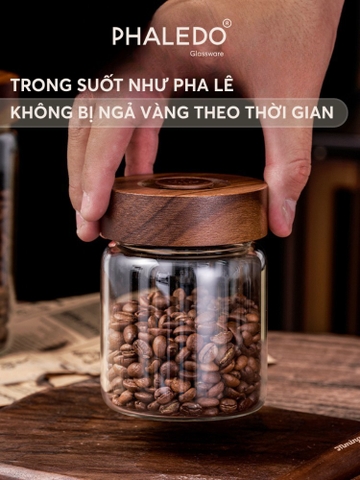 HŨ THỦY TINH BOROSILICATE CÓ VAN XẢ KHÍ, NẮP VẶN KÍN KHÍ, BẢO QUẢN THỰC PHẨM CHỐNG ẨM MỐC PHALEDO (PL-0374)