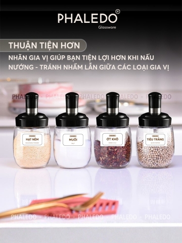Tem Nhãn Decal Dán Hủ Đựng Gia Vị, Muối, Bột Ngọt, Đường Và Bình Đựng Dầu Ăn, Nước Mắm, Mật Ong, Nước Tương - PHAELDO