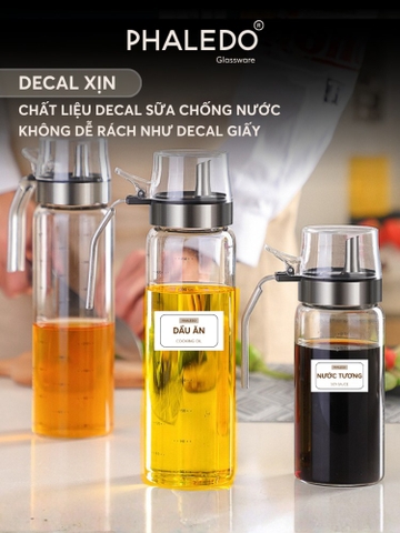 Tem Nhãn Decal Dán Hủ Đựng Gia Vị, Muối, Bột Ngọt, Đường Và Bình Đựng Dầu Ăn, Nước Mắm, Mật Ong, Nước Tương - PHAELDO