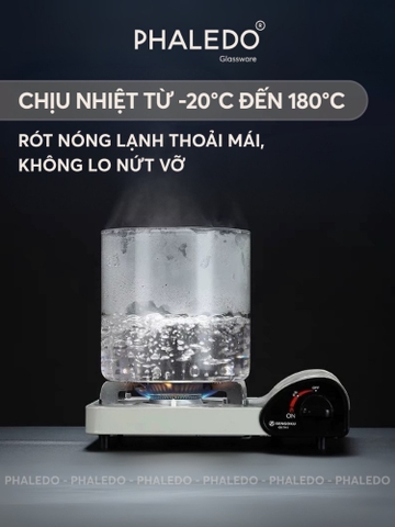 Bình Thủy Tinh Borosilicate Ủ Dưa Muối, Kim Chi, Củ Kiệu, Trái Cây Chua Ngọt, Dung Tích Lớn Phaledo (PL-0375)