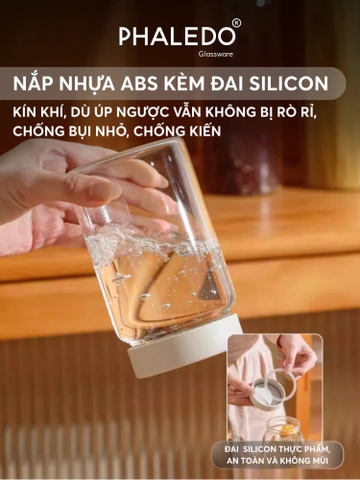 Hũ Thủy Tinh Borosilicate Nắp Nhựa Đa Năng, Chống Mốc, Chống Ẩm Phaledo (PL-0376)
