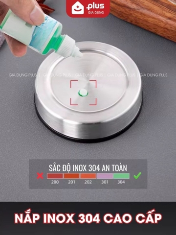 Hũ Thủy Tinh Nắp Inox304 Không Gỉ, Hũ Đựng Thực Phẩm Thủy Tinh Borosilicate An Toàn Sức Khỏe PHALEDO