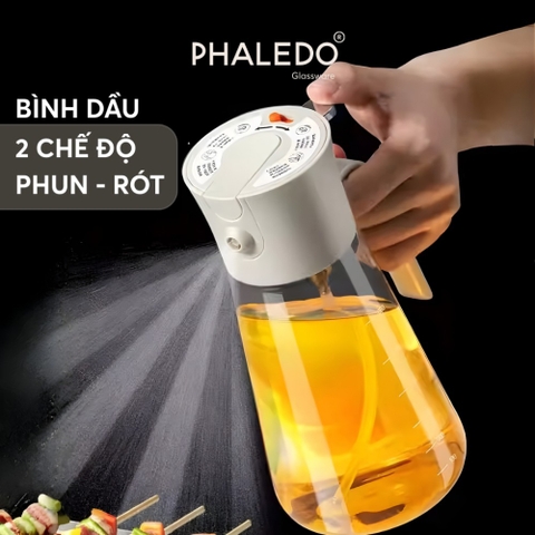 Chai Đựng Dầu Ăn Thuỷ Tinh Borosilicate Phun Rót Đa Năng LISSAxPHALEDO (PL-0342)
