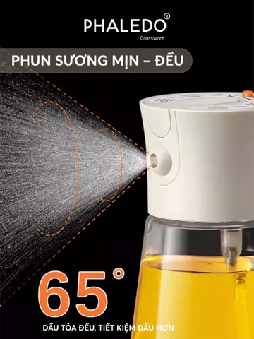 Chai Đựng Dầu Ăn Thuỷ Tinh Borosilicate Phun Rót Đa Năng LISSAxPHALEDO (PL-0342)