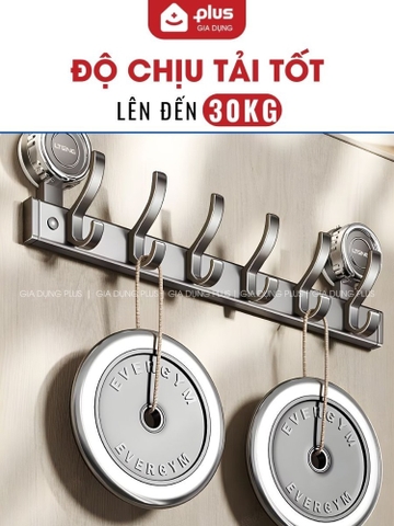 Thanh Treo Đồ Cốc Hút Không Khoan Tường, Chịu Tải 30Kg -Móc Treo Đồ Nhôm Hàng Không Cao Cấp Không Gỉ